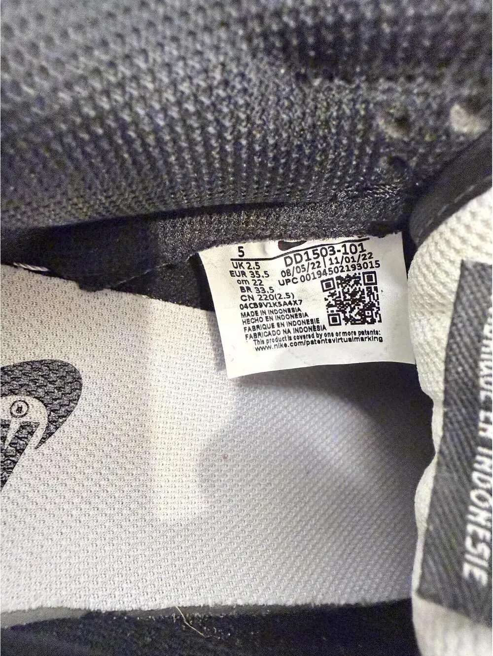 Nike Dunk Low Panda Womens Black White Retro Low Top Sneaker Shoes‎ Size 5
